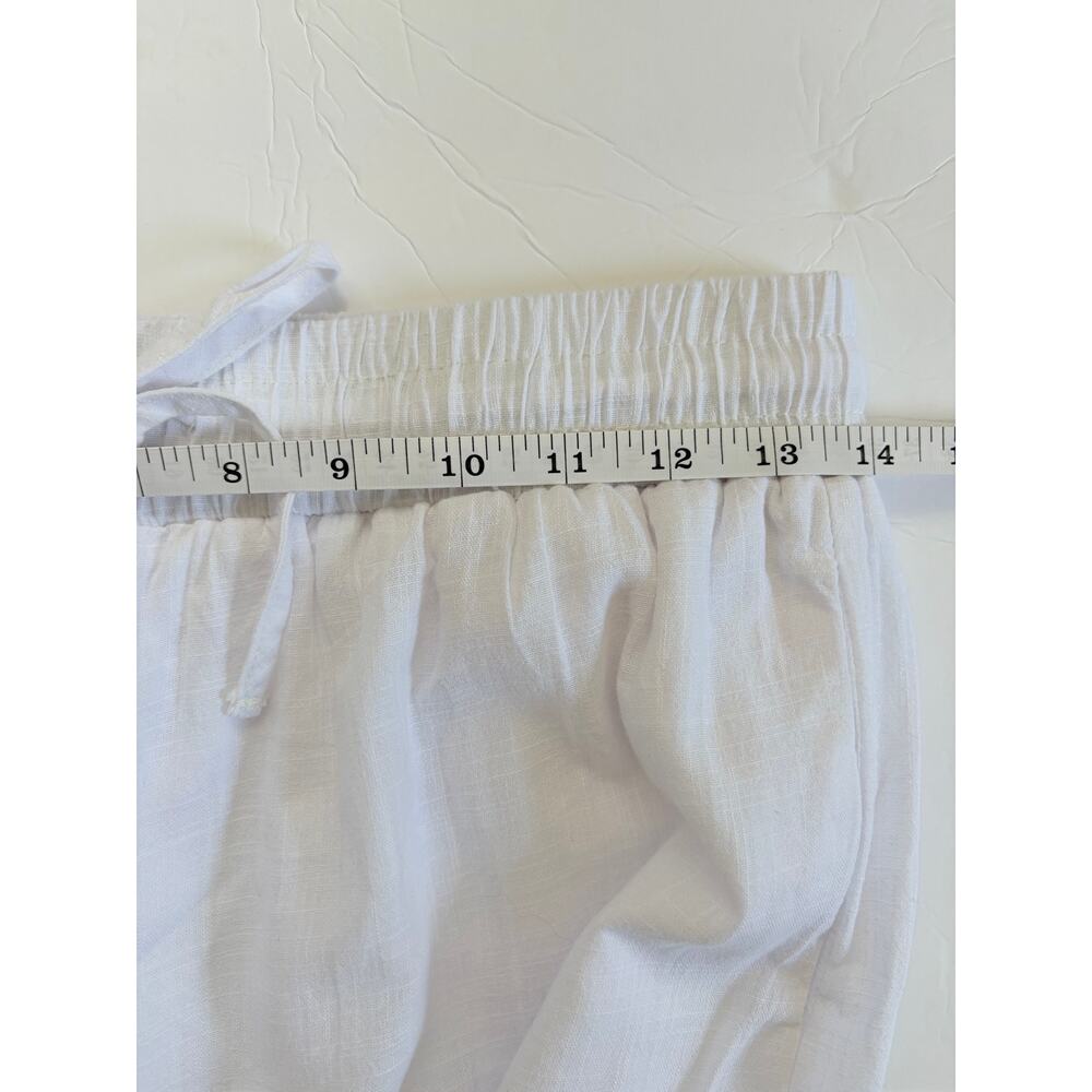 CHICME White Draped 2 Piece Pants Set M Flowy Boho Resort Coastal Outfit - Picture 5 of 14